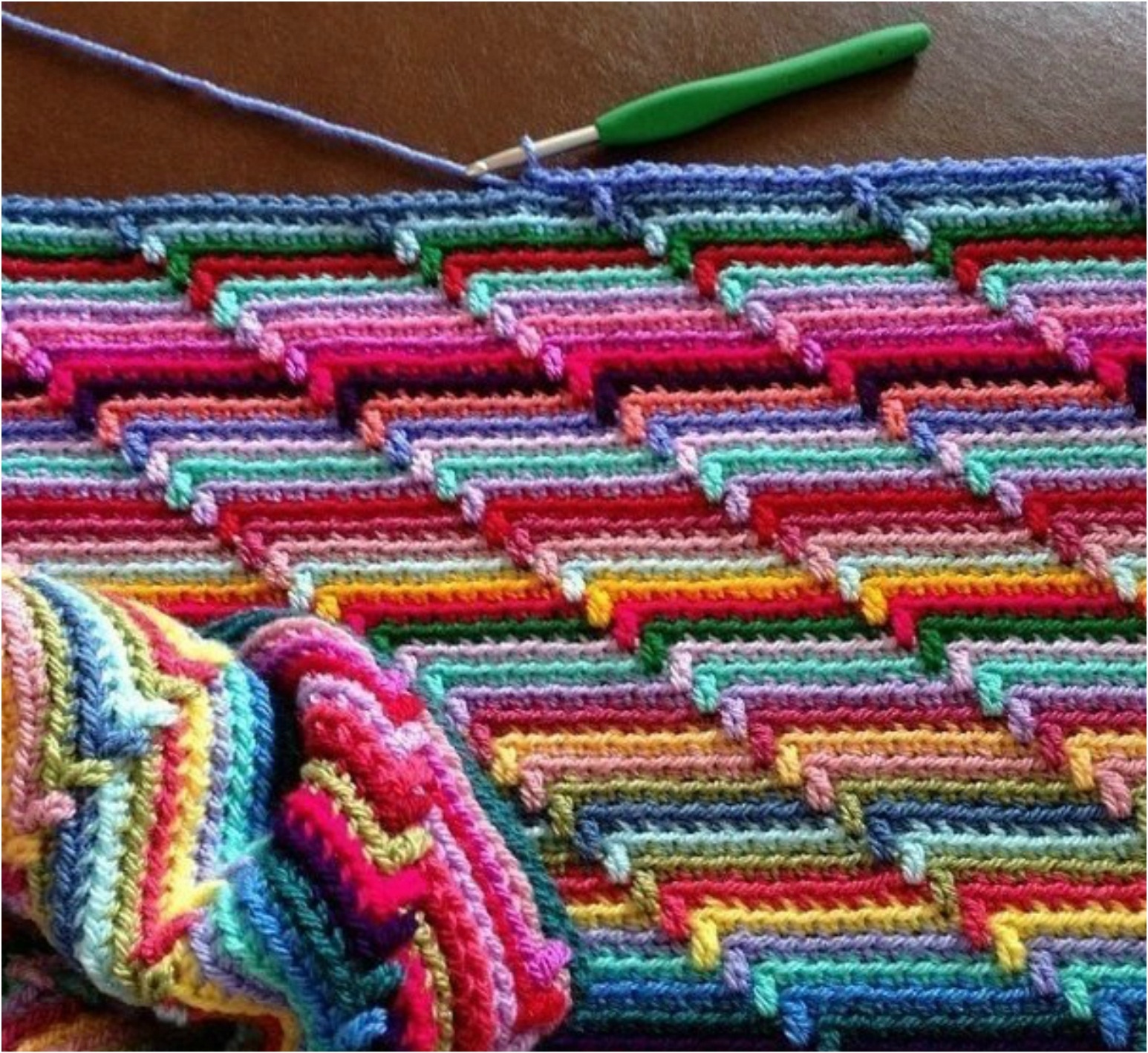 Apache Tears Stitch Crochet Tutorial Yarn & Hooks