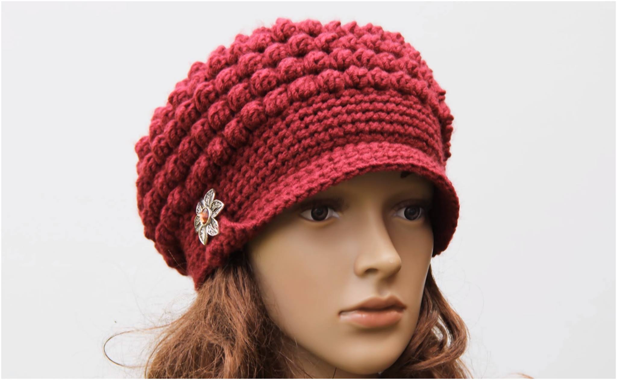 Crochet Brimmed Hat Free Pattern Yarn & Hooks