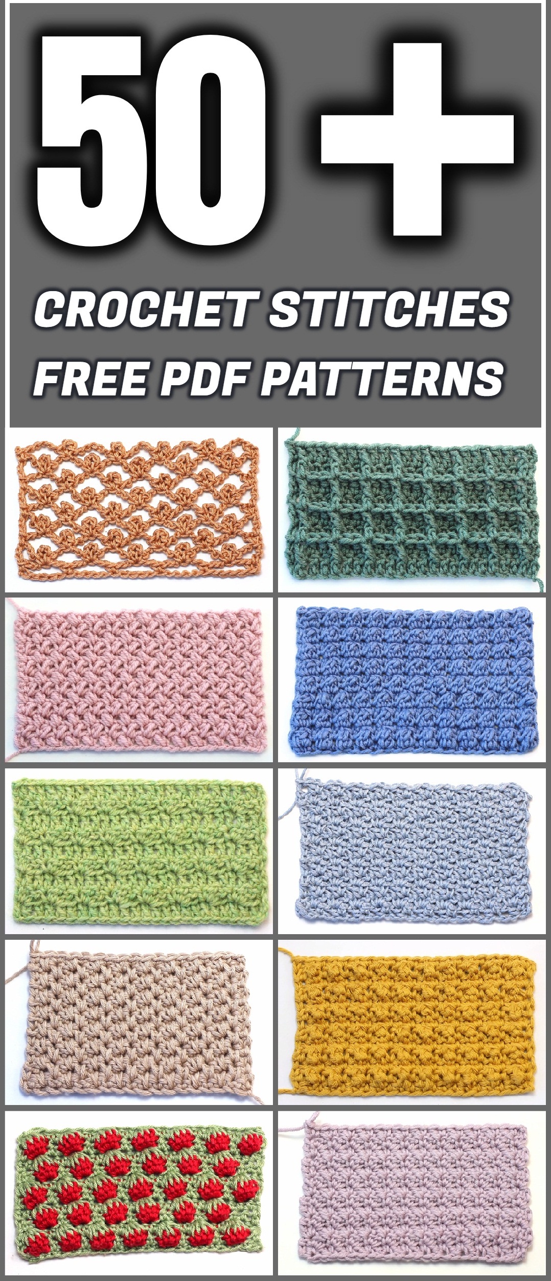 Crochet Stitch Chart Printable