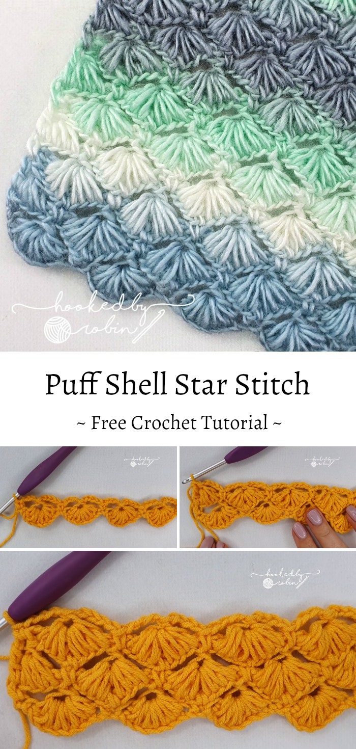Crochet Puff Shell Star Stitch
