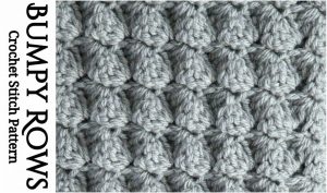 Bumpy Rows Crochet Stitch Pattern - Yarn & Hooks