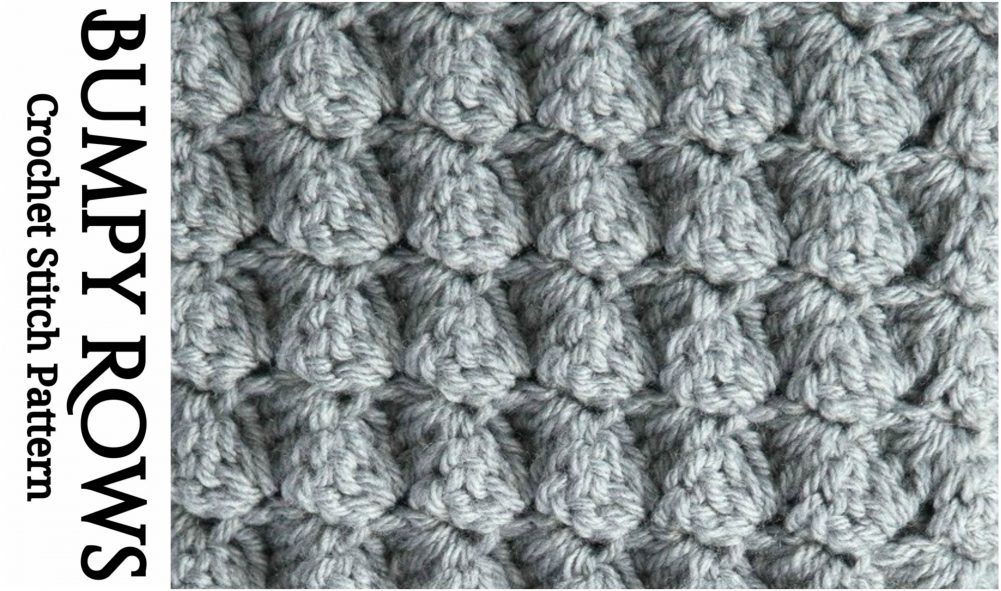 Bumpy Rows Crochet Stitch Pattern