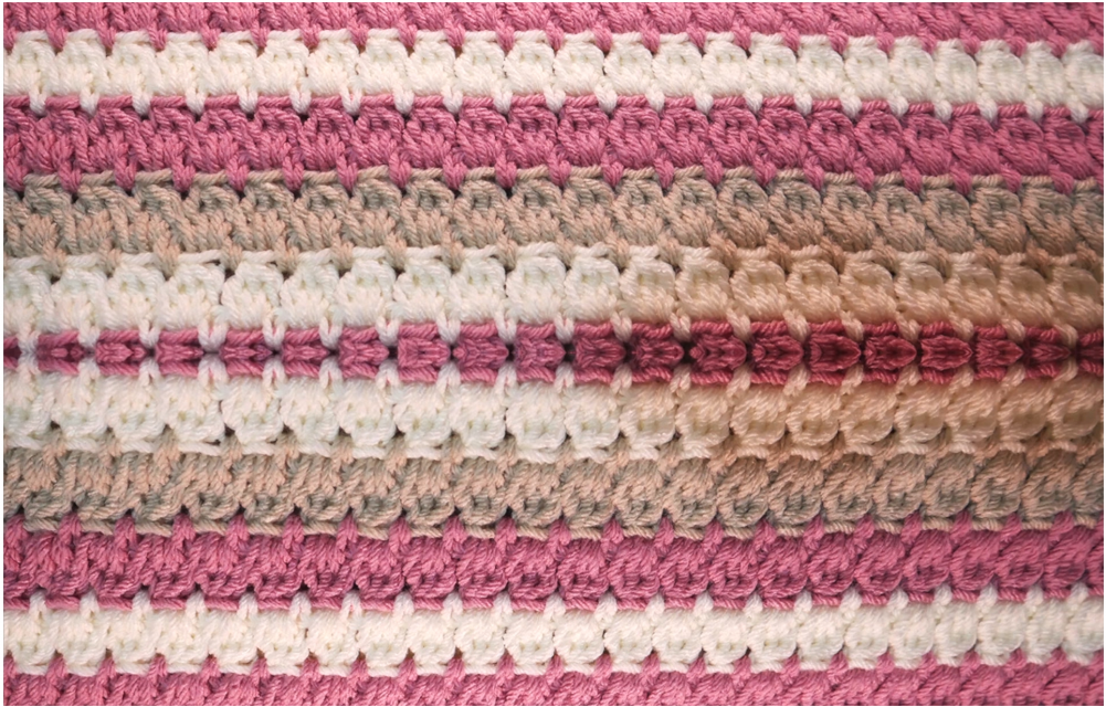 Cluster Stitch Blanket Crochet Tutorial