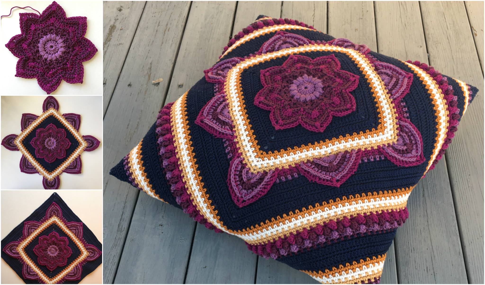Crochet Blooming Flower Square – Free Pattern