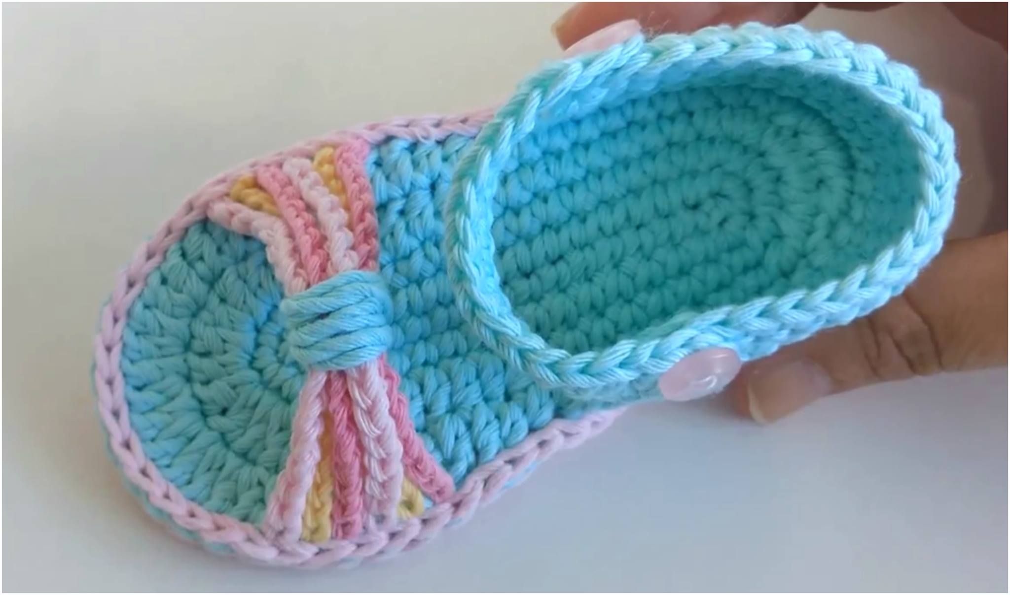 Learn To Crochet Baby Sandals