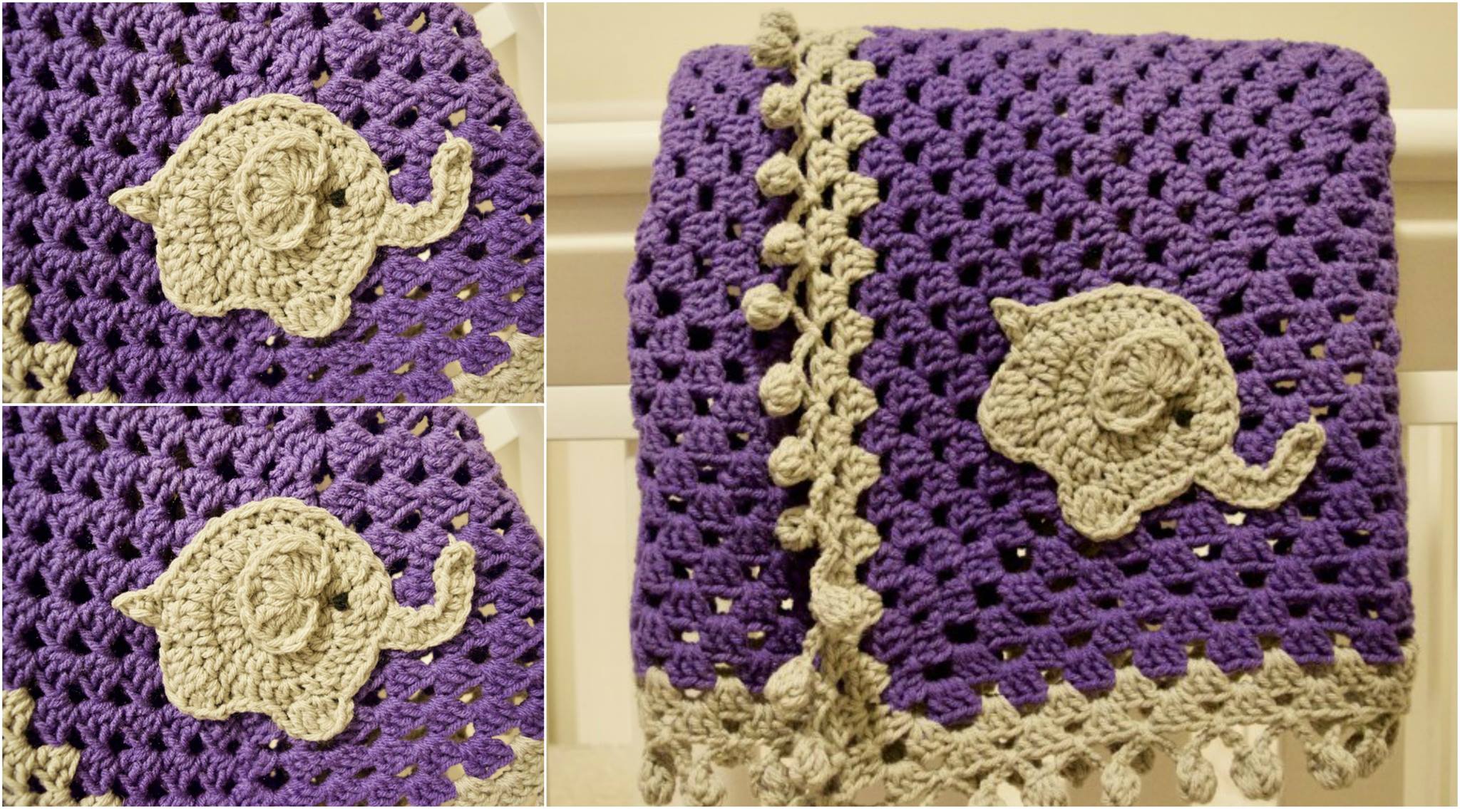 Elephant Blanket Free Crochet Pattern