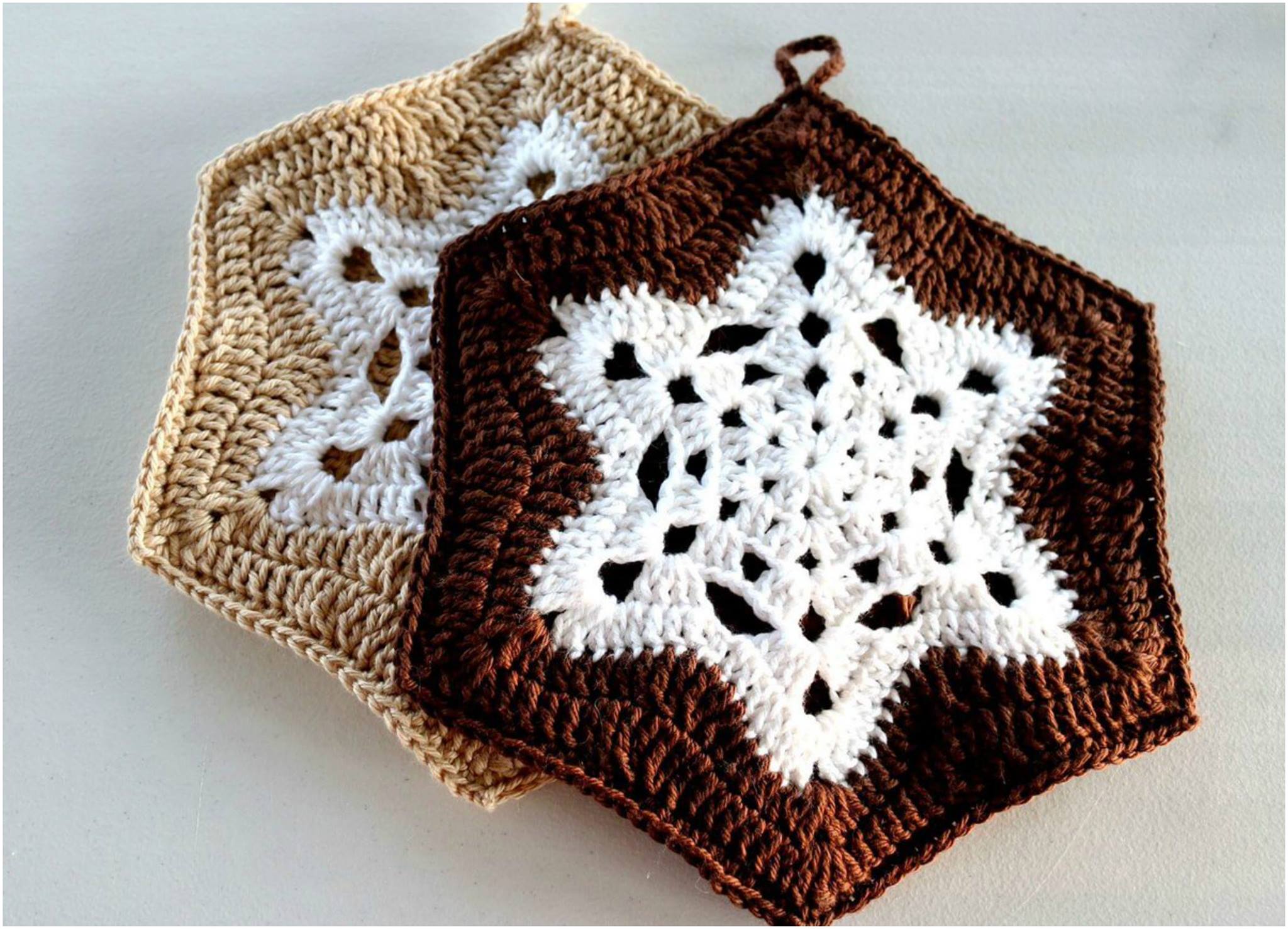 Crochet Snowflake Pot Holder