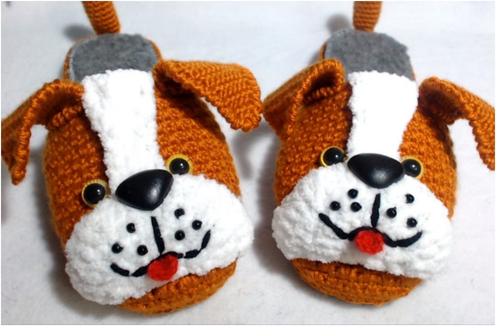 How To Crochet Puppy Slippers