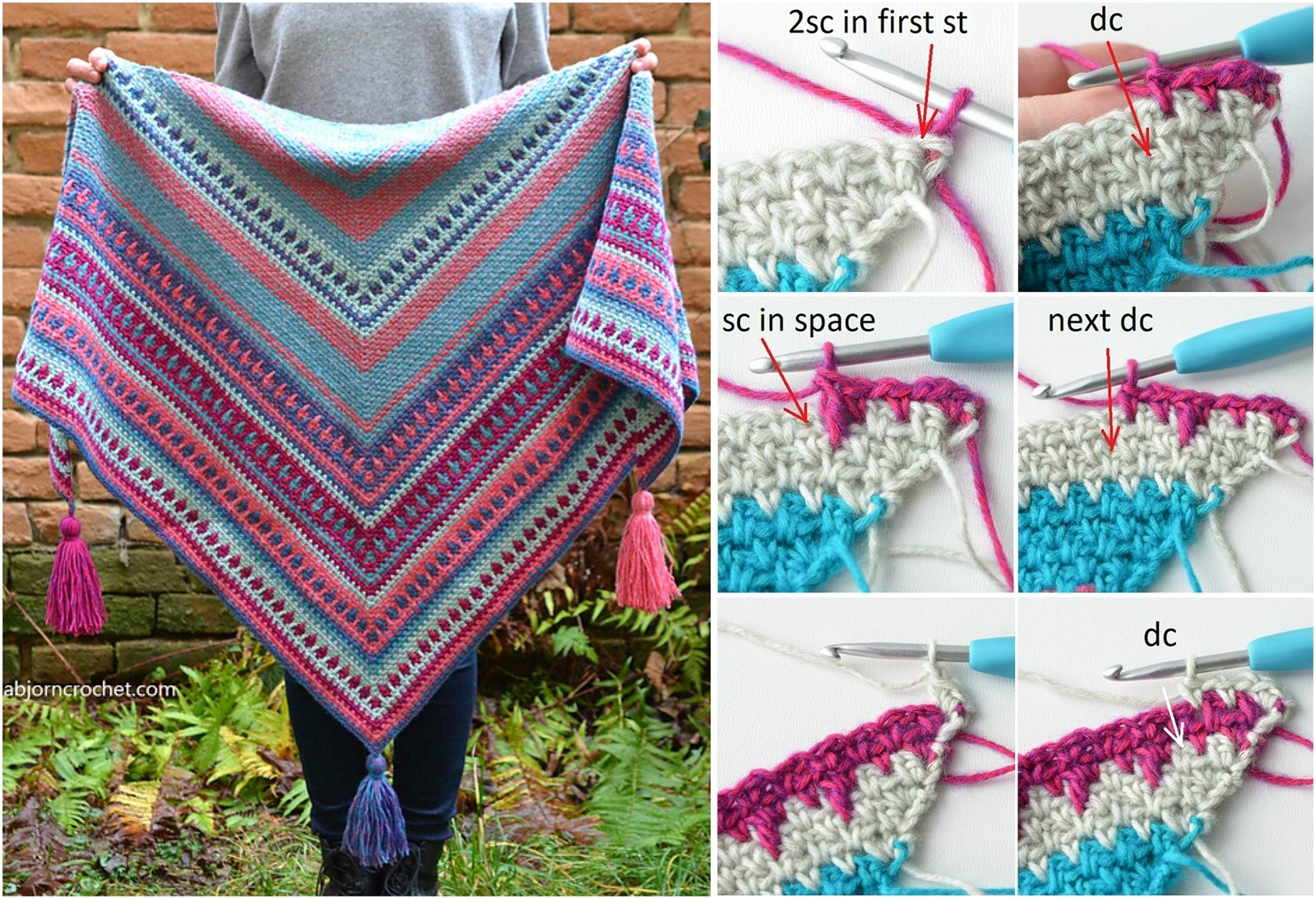 River’s Walk Shawl Free Crochet Pattern