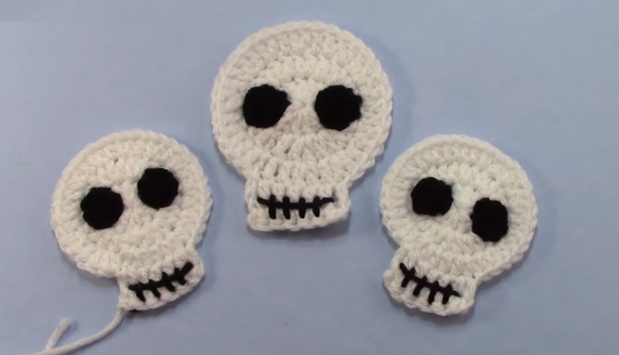 Halloween Crochet Skull Tutorial