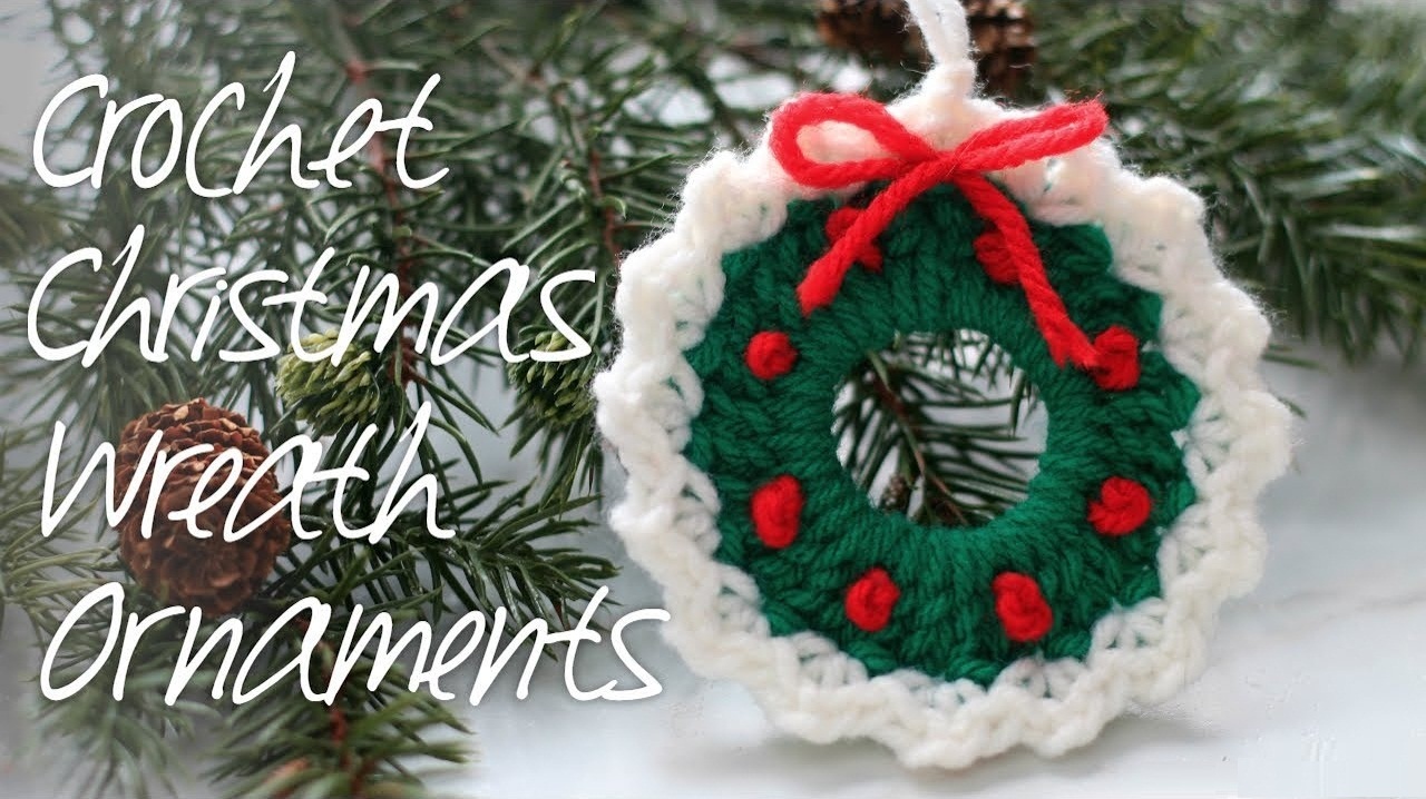 Crochet Christmas Wreath Ornament
