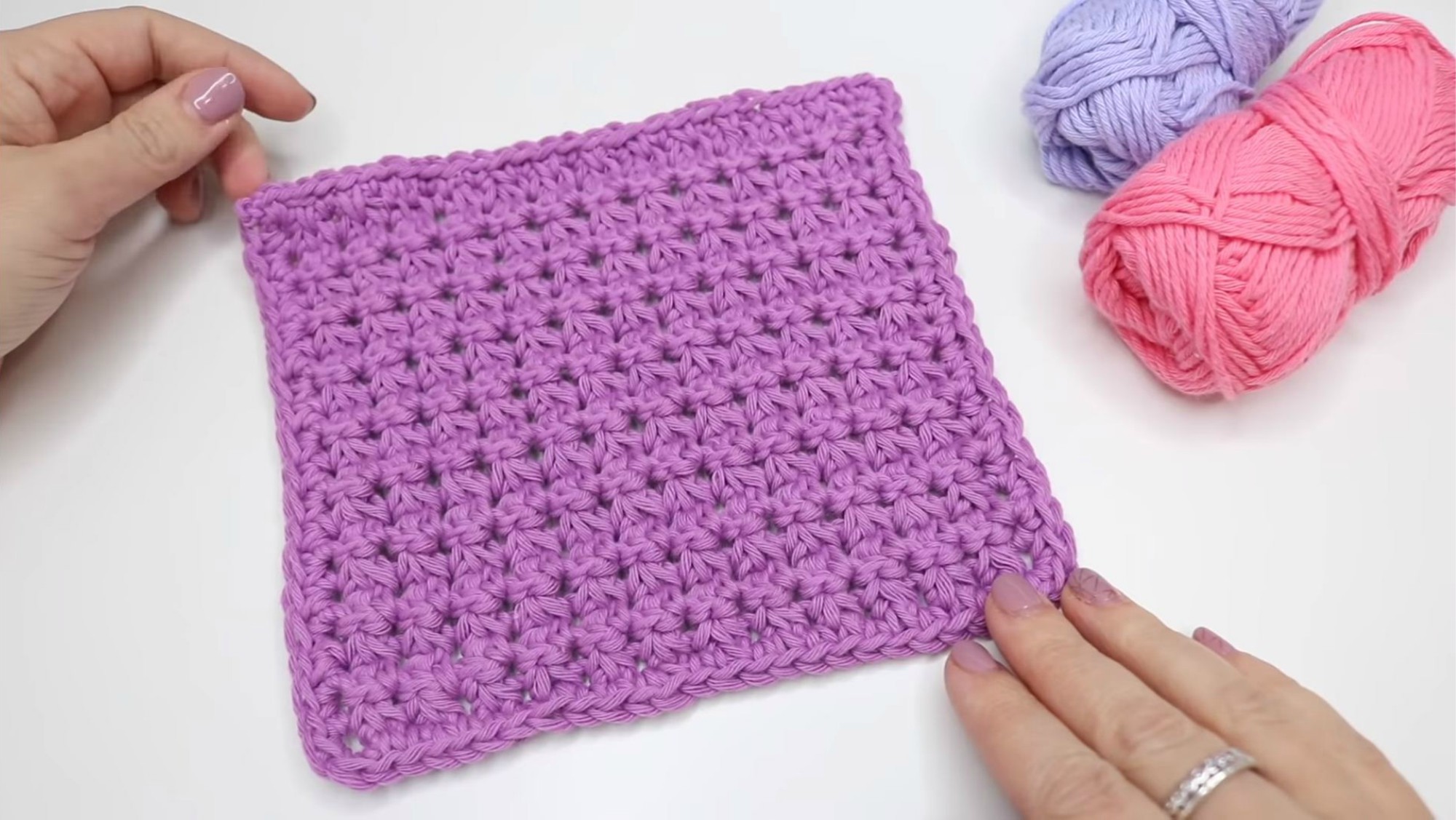 Easy Crochet Washcloth Tutorial
