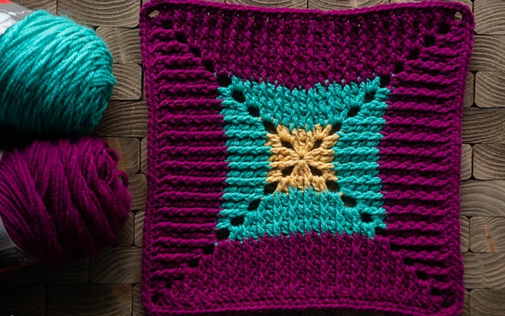 Crochet Butterfly Vibe Afghan Square