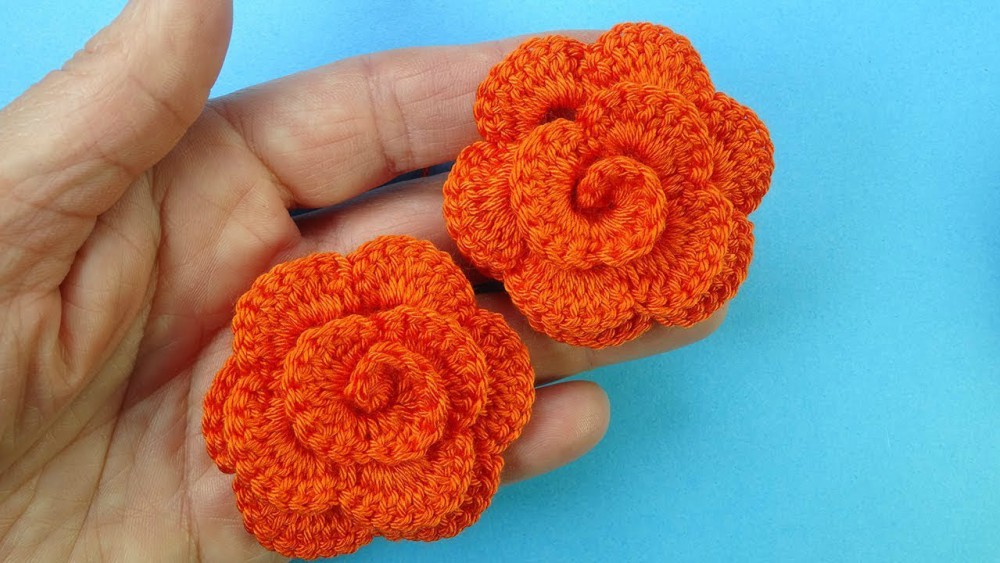 Crochet Rose Flower Tutorial