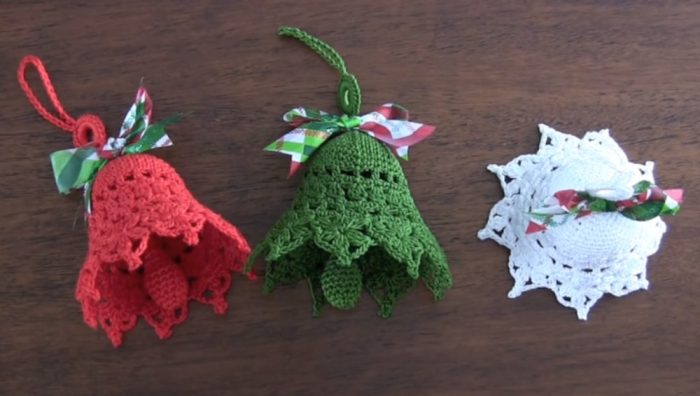 Christmas Crochet Bells Tutorial Yarn And Hooks