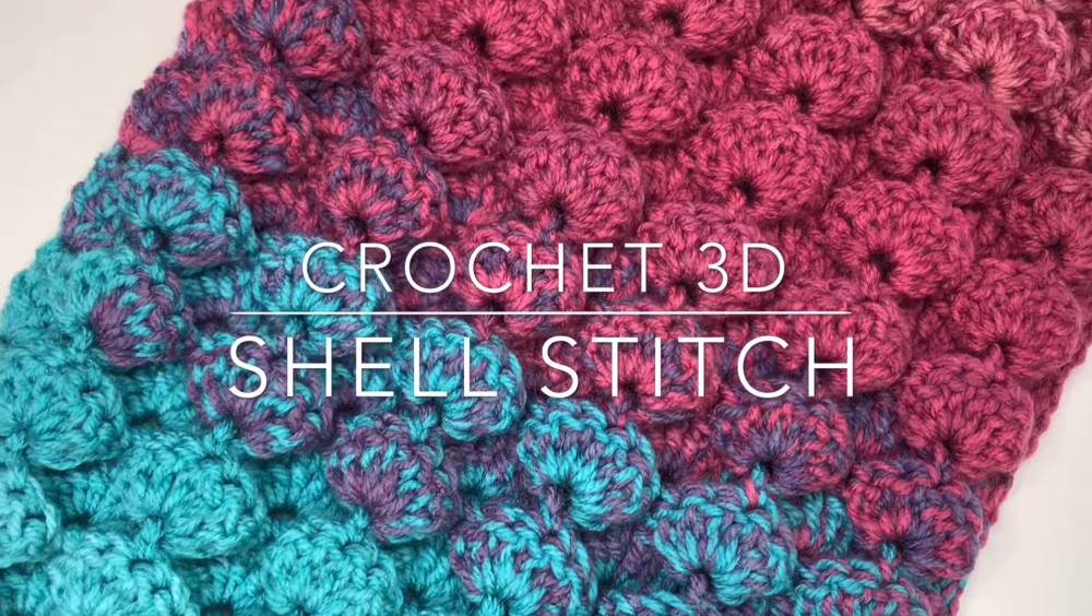 How To Crochet 3D Shell Stitch