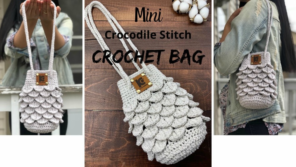 Crocodile Stitch Mini Crochet Bag Pattern