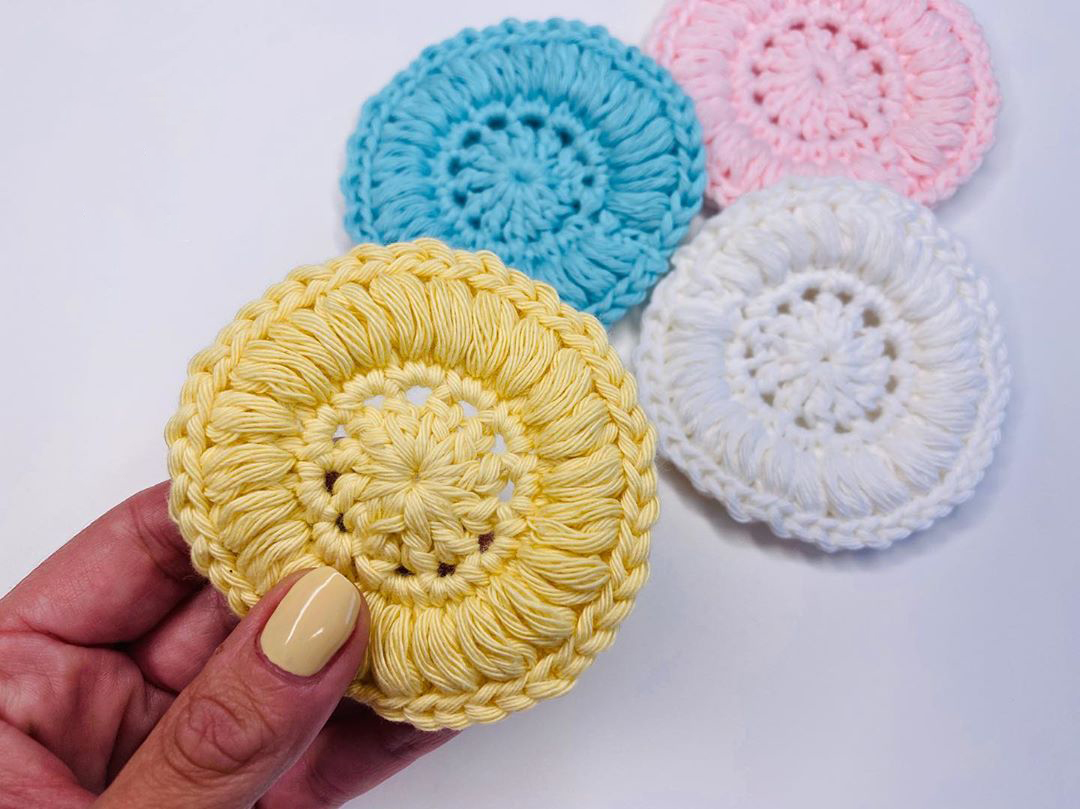 How To Crochet Simple Face Scrubbies