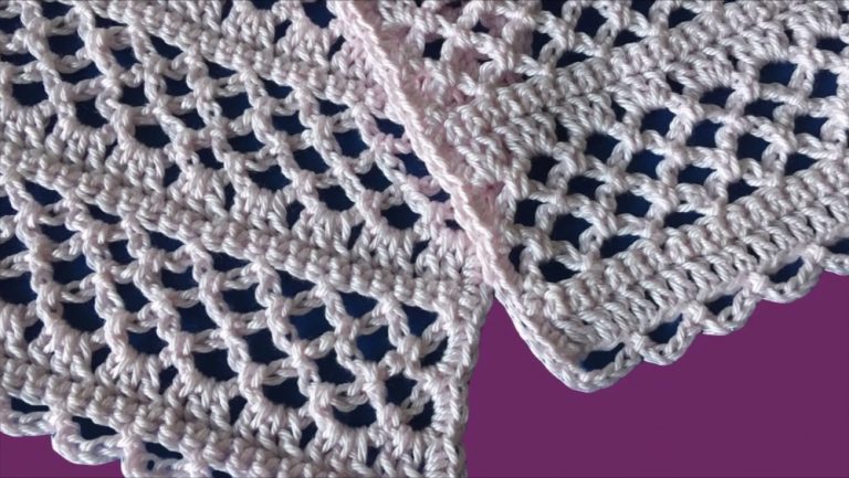 Lace Scarf Crochet Pattern For Beginners