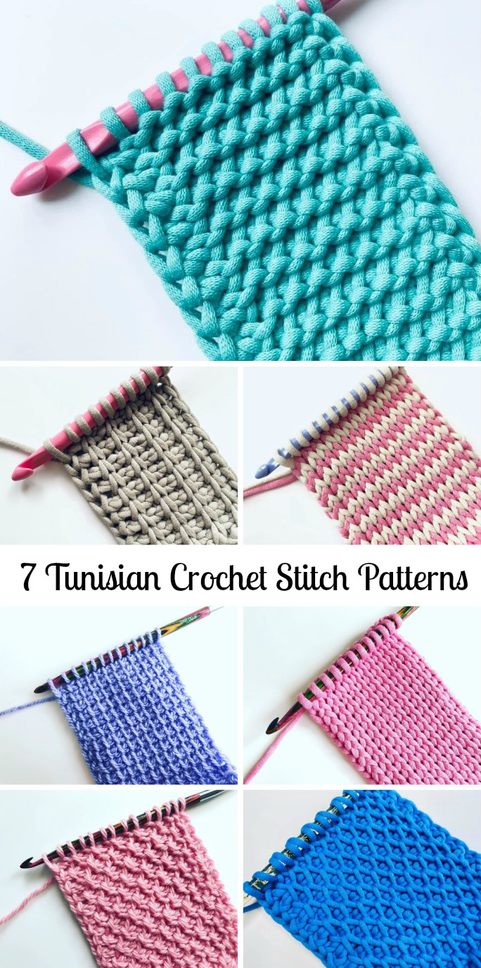 9 Tunisian Crochet Stitch Patterns For Beginners