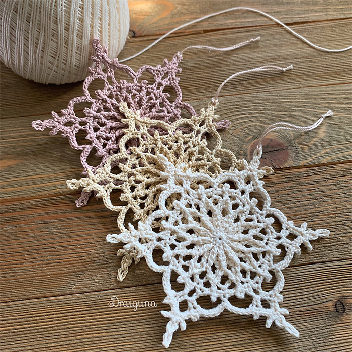 Easy Crochet Snowflake Pattern For Christmas