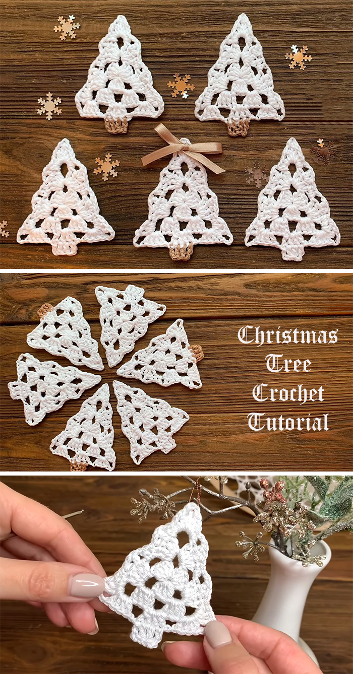 Crochet Christmas Tree Ornament Pattern For Beginners