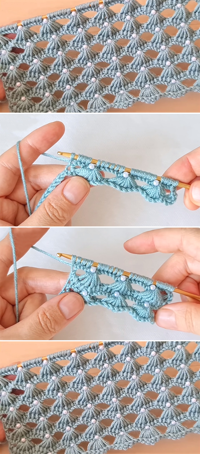 Crochet Stitch With beads