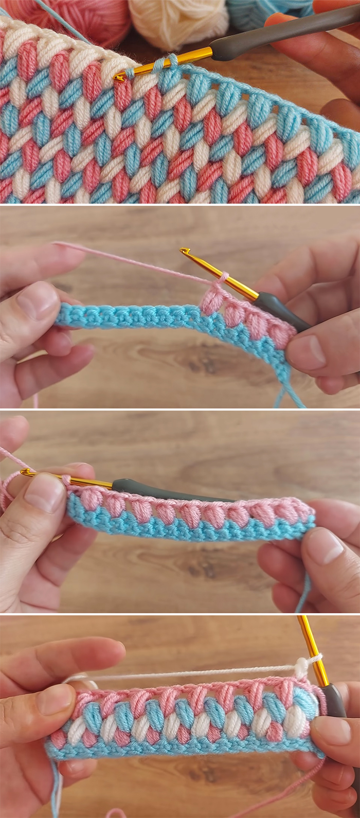 Crochet Zigzag Spike Stitch
