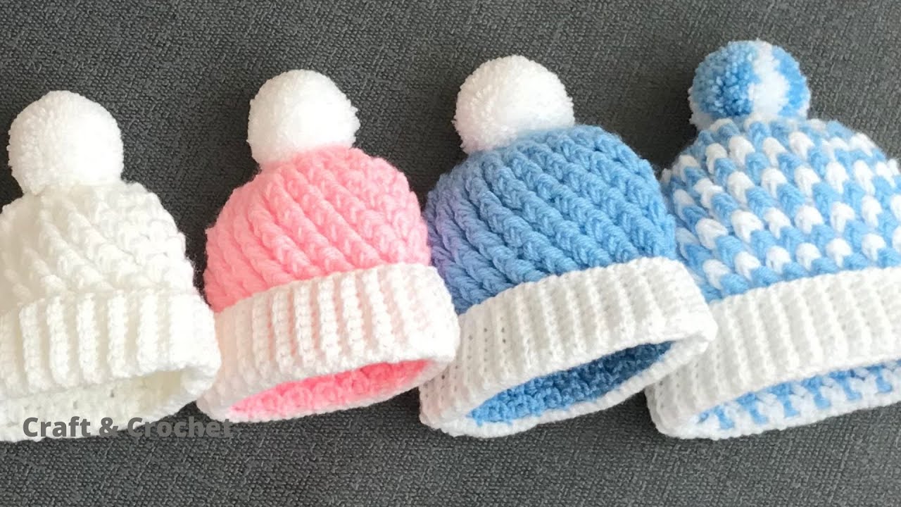Fast & Easy Crochet Baby Hat For Beginners