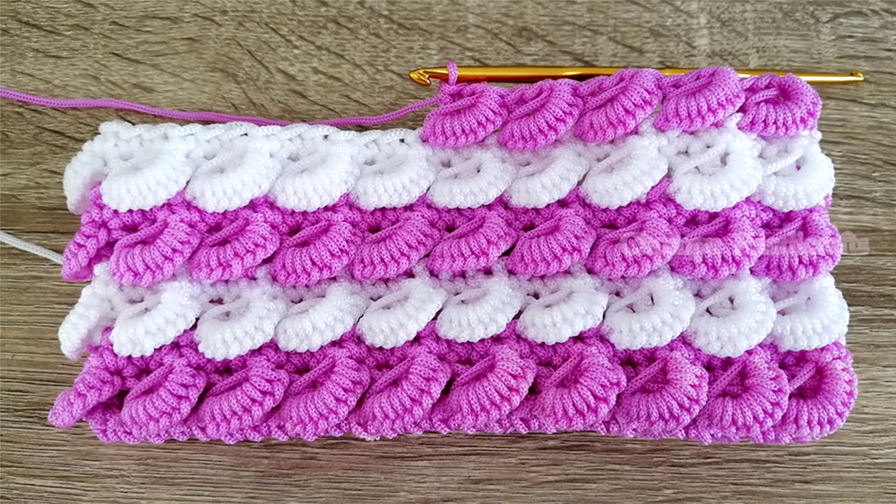 How To Crochet Curly Puff Stitch Bag or Pouch