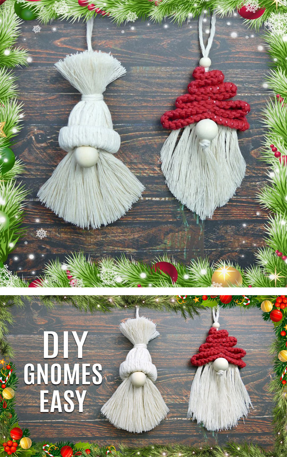How To Make Easy Christmas Gnomes